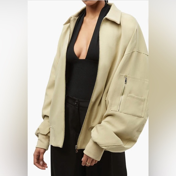 WEWOREWHAT | Twill Bomber Jacket, Women’s, Color Tan, Size XS, NWOT - Picture 1 of 12